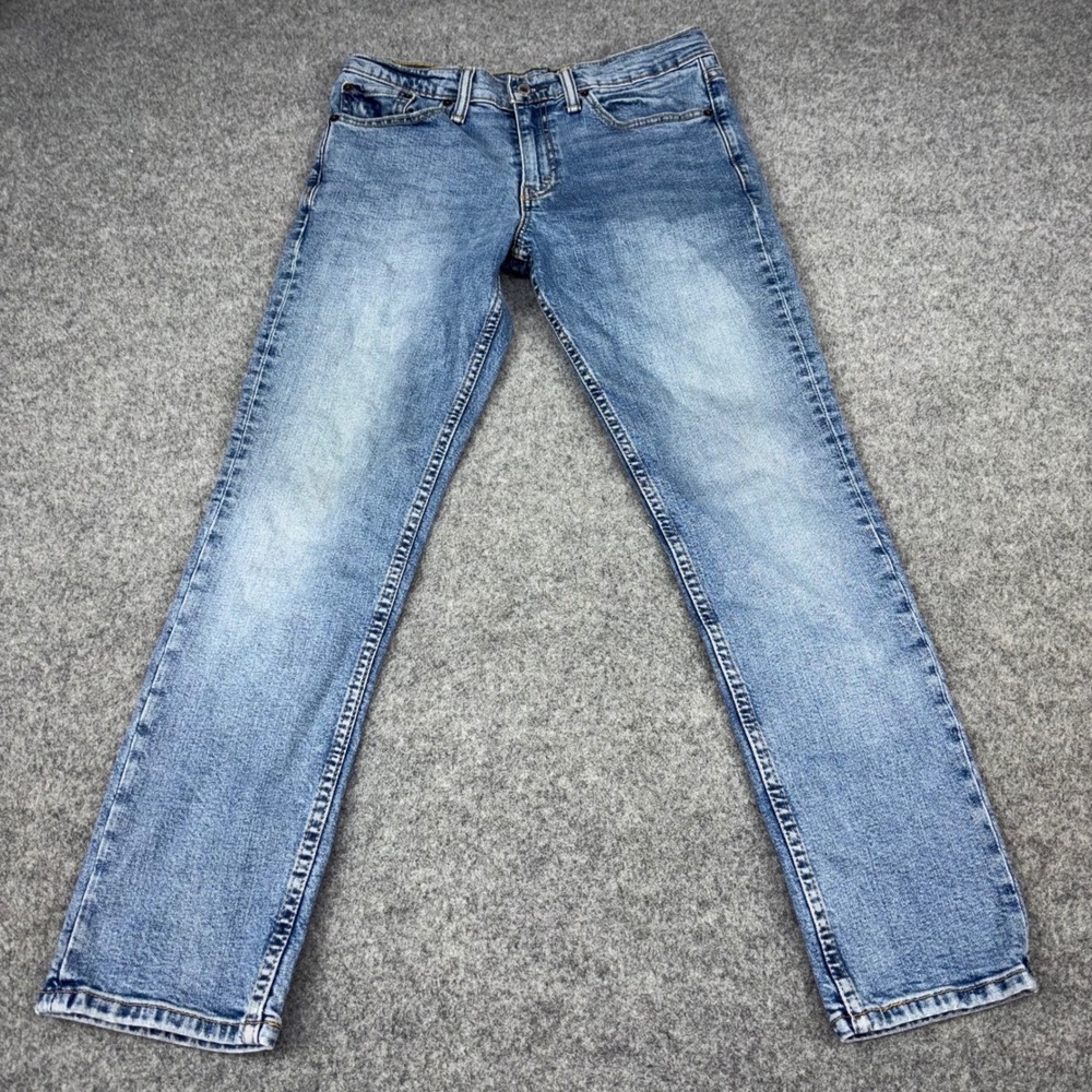 Levis 511 Slim Fit Jeans Mens 32x30 (Fits 30x29) Light Wash Casual Denim Blue